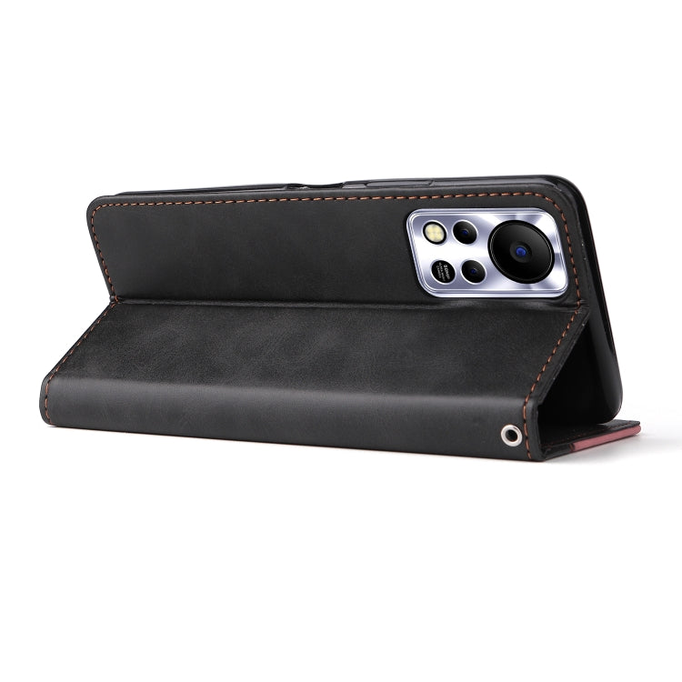 For Infinix Hot 11S NFC Stitching-Color Horizontal Flip Leather Case