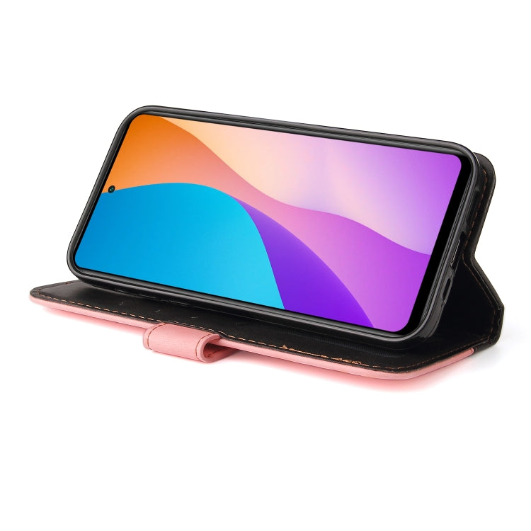 For Infinix Hot 11S NFC Stitching-Color Horizontal Flip Leather Case
