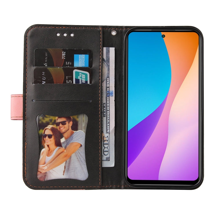 For Infinix Hot 11S NFC Stitching-Color Horizontal Flip Leather Case