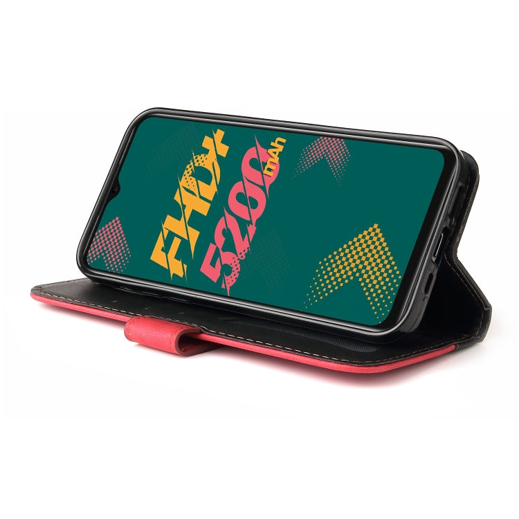 For Infinix Hot 11 Stitching-Color Horizontal Flip Leather Case