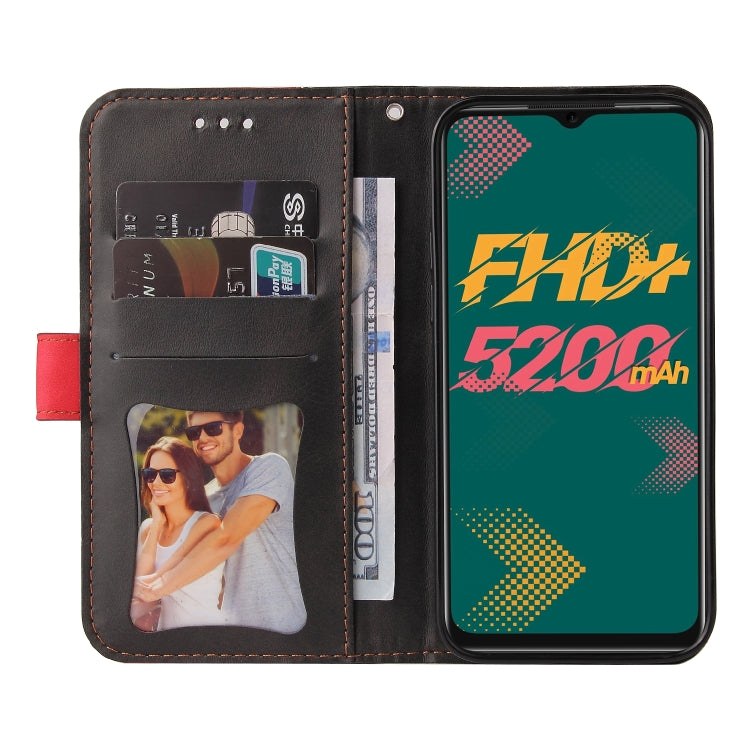 For Infinix Hot 11 Stitching-Color Horizontal Flip Leather Case