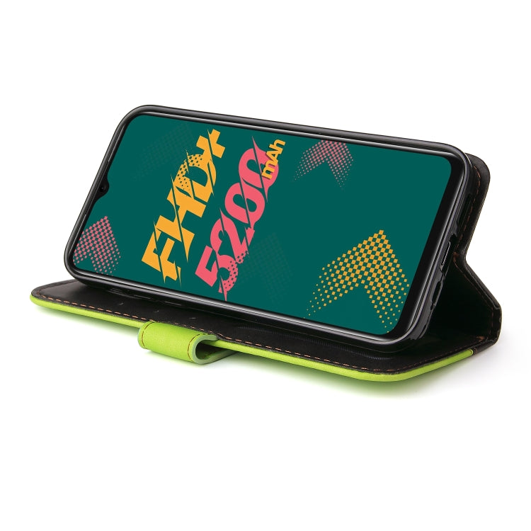 For Infinix Hot 11 Stitching-Color Horizontal Flip Leather Case