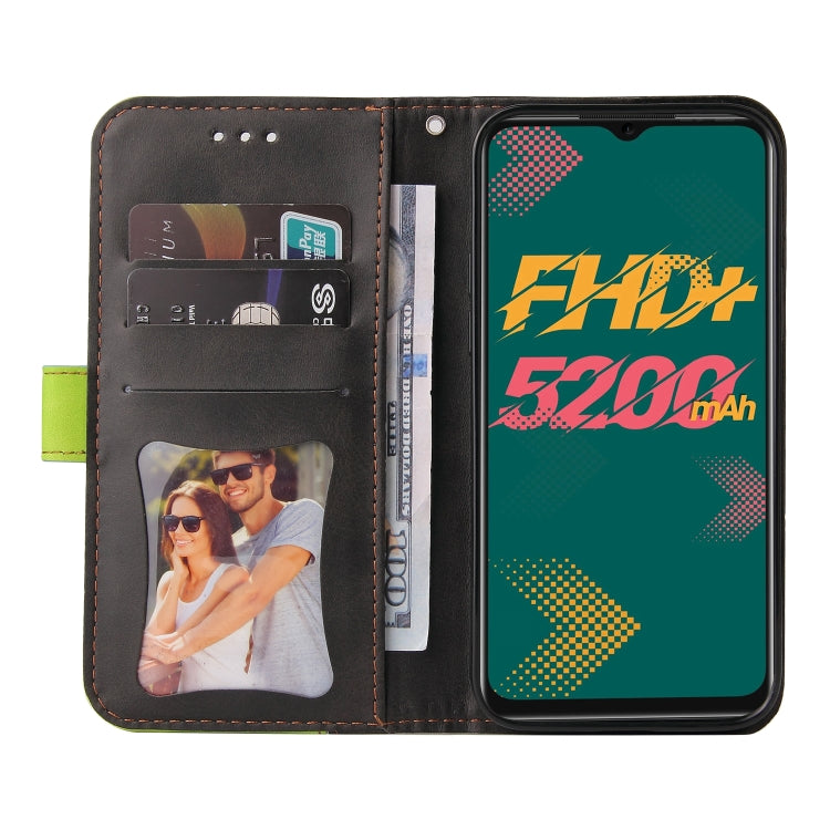 For Infinix Hot 11 Stitching-Color Horizontal Flip Leather Case