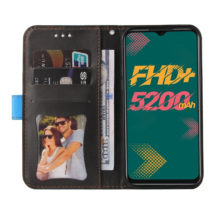 For Infinix Hot 11 Stitching-Color Horizontal Flip Leather Case