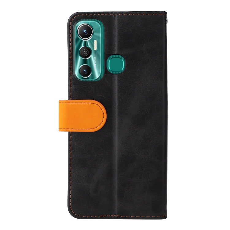 For Infinix Hot 11 Stitching-Color Horizontal Flip Leather Case