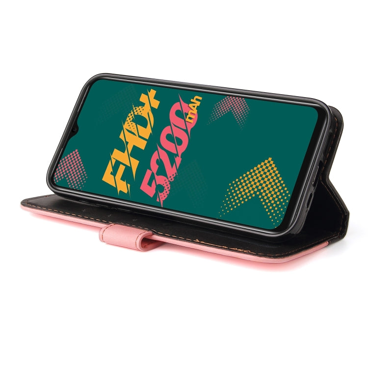 For Infinix Hot 11 Stitching-Color Horizontal Flip Leather Case