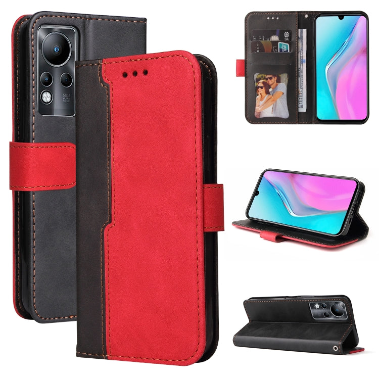 For Infinix Note 11 Stitching-Color Horizontal Flip Leather Case