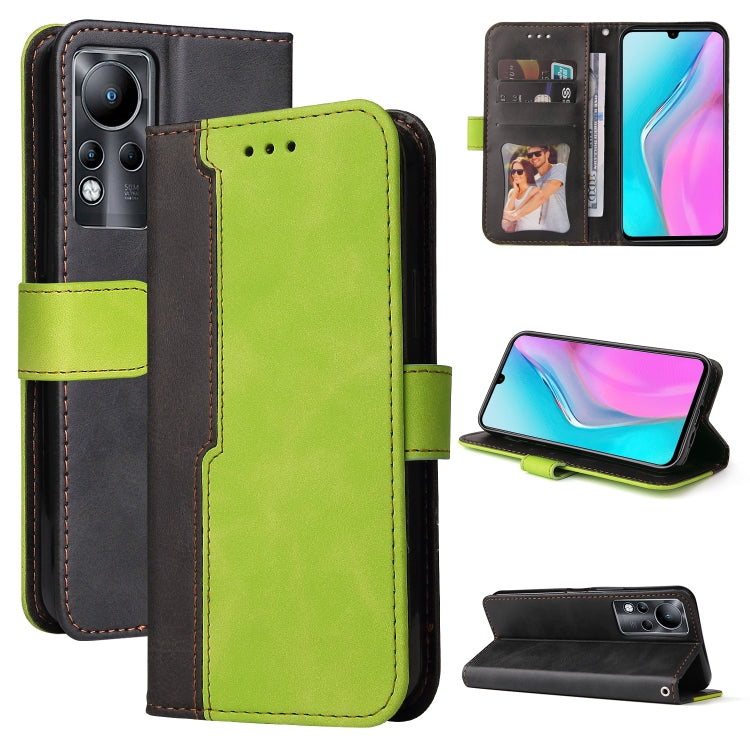For Infinix Note 11 Stitching-Color Horizontal Flip Leather Case