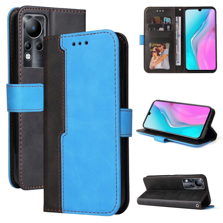 For Infinix Note 11 Stitching-Color Horizontal Flip Leather Case