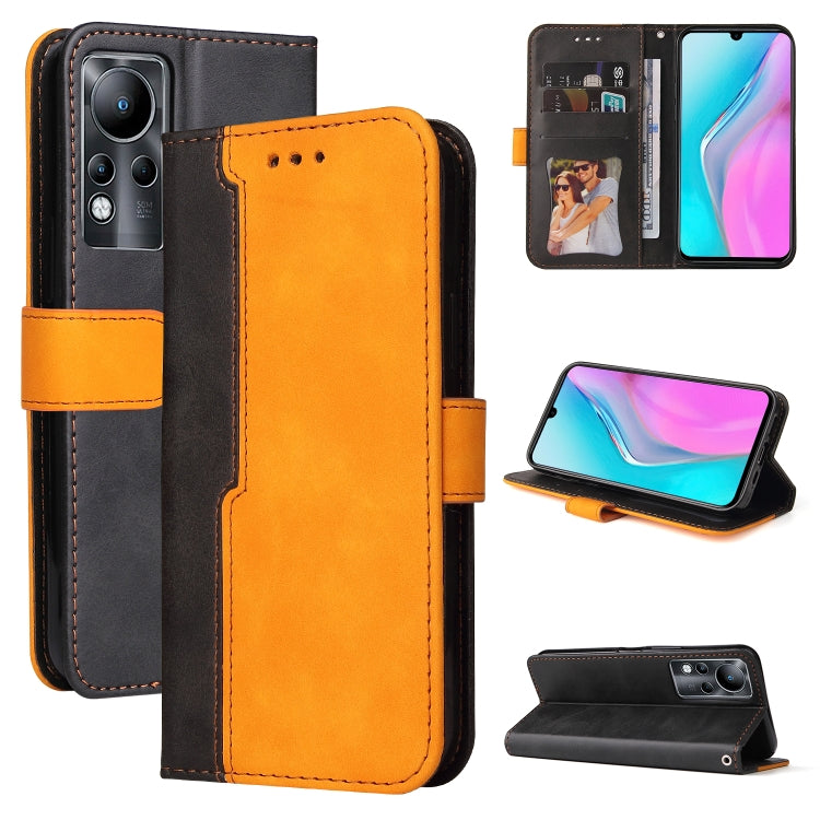 For Infinix Note 11 Stitching-Color Horizontal Flip Leather Case