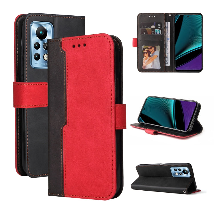 For Infinix Note 11 Pro Stitching-Color Horizontal Flip Leather Case