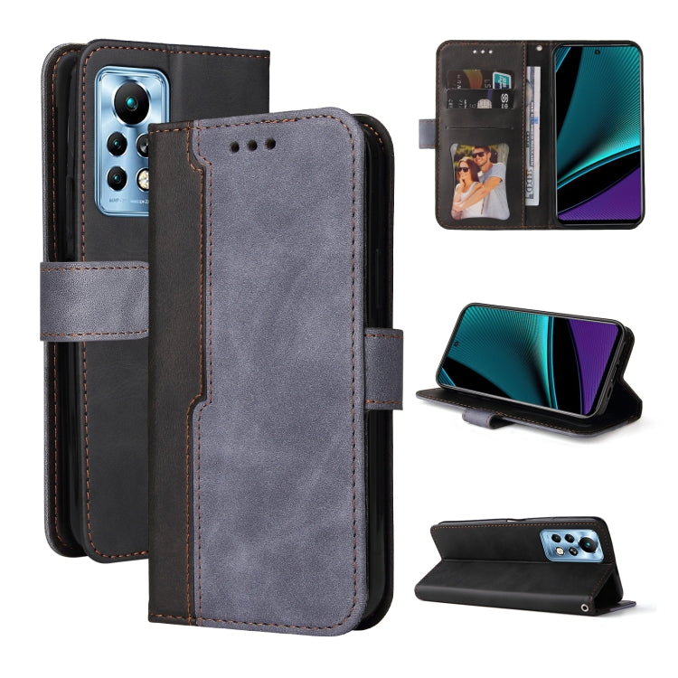 For Infinix Note 11 Pro Stitching-Color Horizontal Flip Leather Case