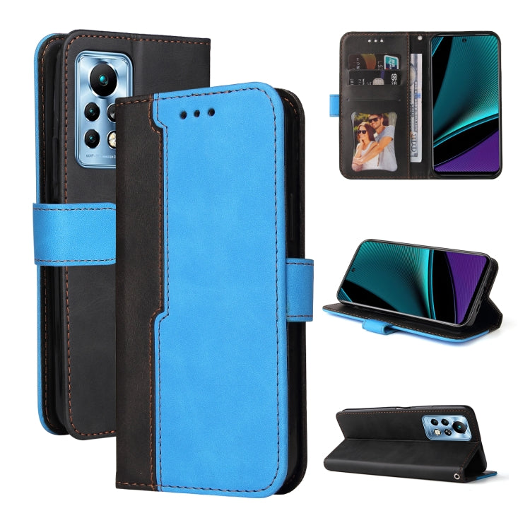 For Infinix Note 11 Pro Stitching-Color Horizontal Flip Leather Case