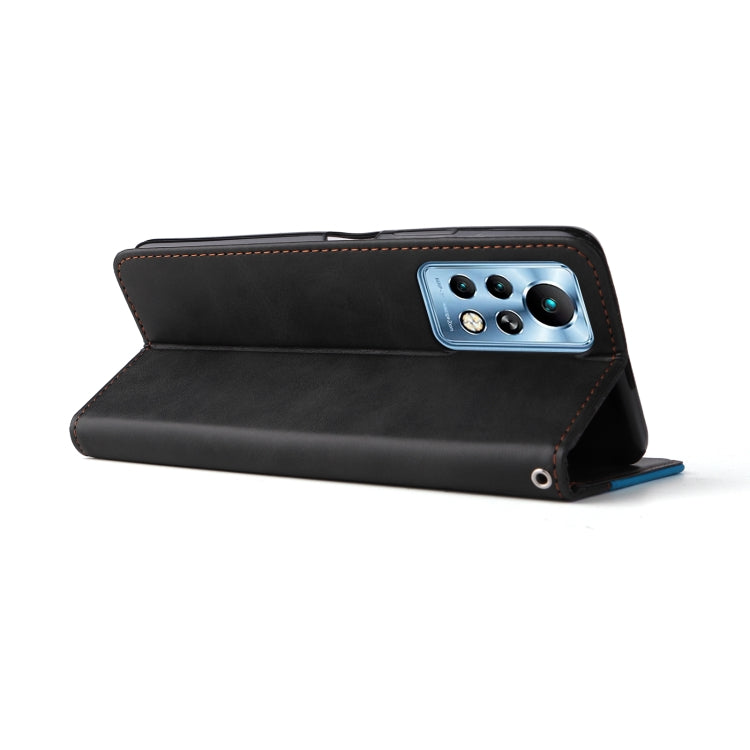 For Infinix Note 11 Pro Stitching-Color Horizontal Flip Leather Case