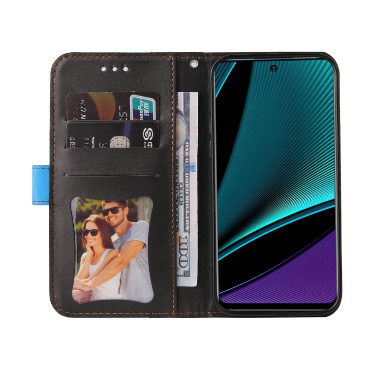 For Infinix Note 11 Pro Stitching-Color Horizontal Flip Leather Case