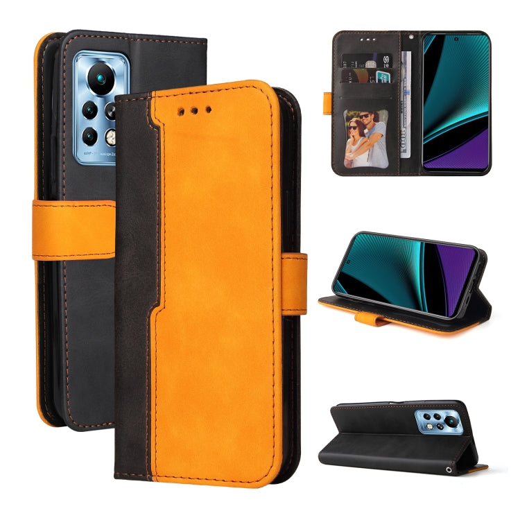 For Infinix Note 11 Pro Stitching-Color Horizontal Flip Leather Case