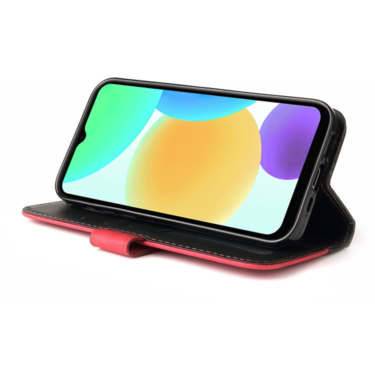For Infinix Smart 6 Stitching-Color Horizontal Flip Leather Case