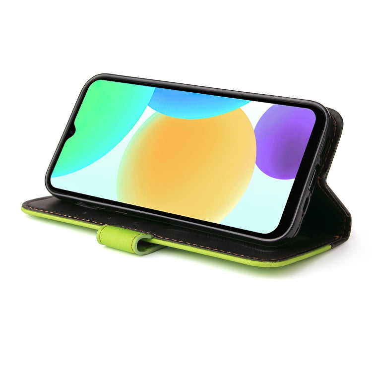 For Infinix Smart 6 Stitching-Color Horizontal Flip Leather Case