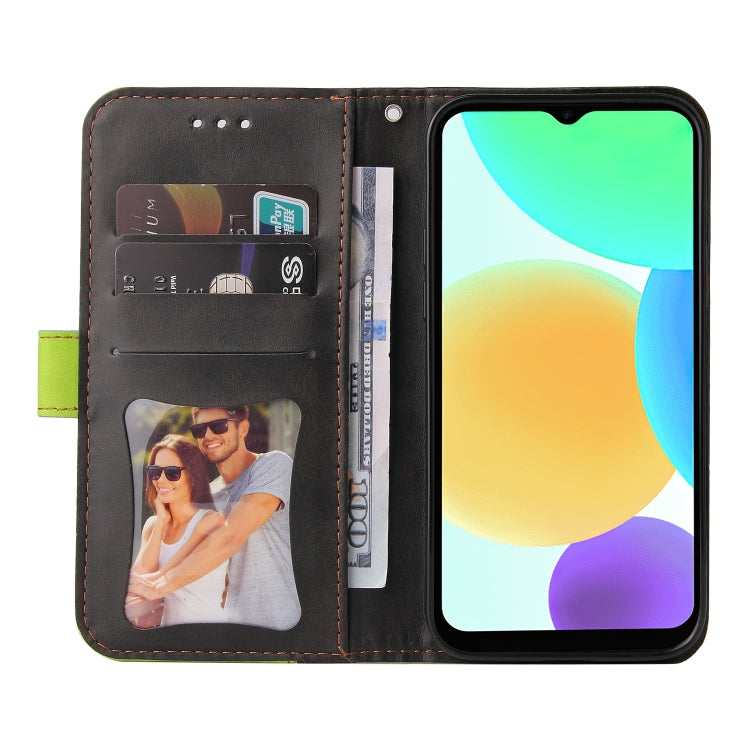 For Infinix Smart 6 Stitching-Color Horizontal Flip Leather Case