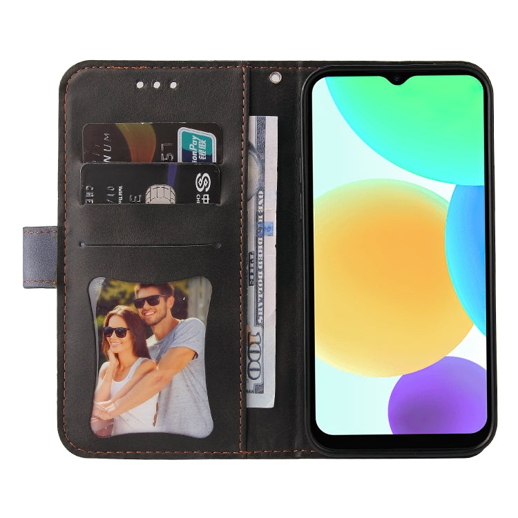 For Infinix Smart 6 Stitching-Color Horizontal Flip Leather Case