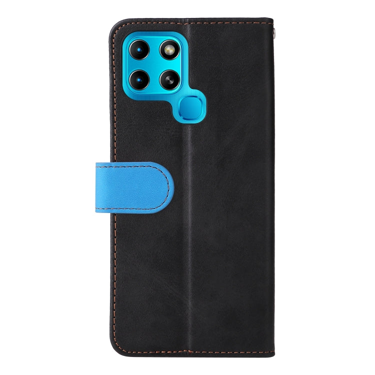 For Infinix Smart 6 Stitching-Color Horizontal Flip Leather Case