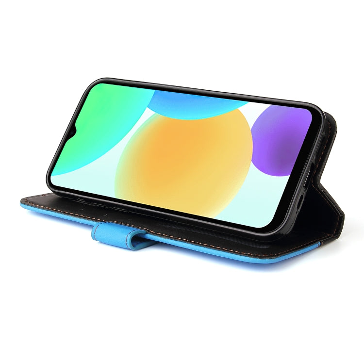 For Infinix Smart 6 Stitching-Color Horizontal Flip Leather Case