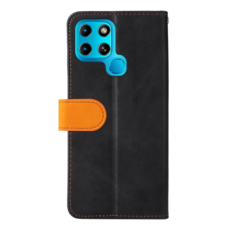 For Infinix Smart 6 Stitching-Color Horizontal Flip Leather Case