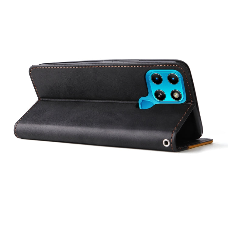 For Infinix Smart 6 Stitching-Color Horizontal Flip Leather Case