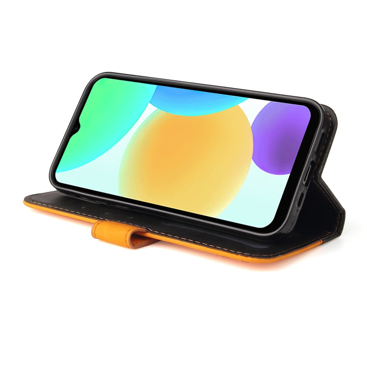 For Infinix Smart 6 Stitching-Color Horizontal Flip Leather Case