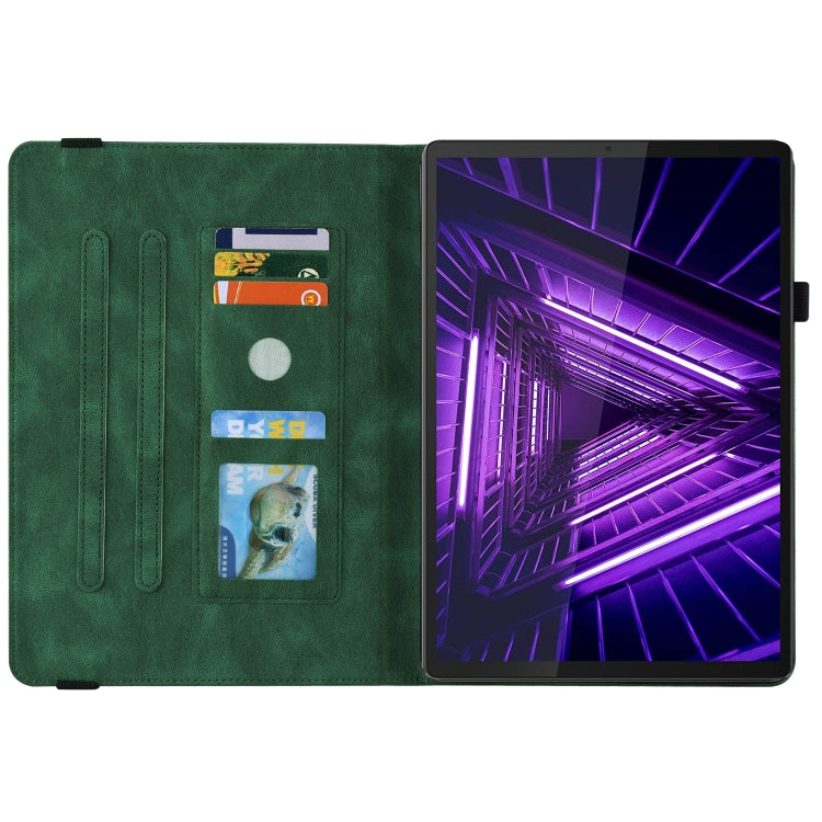 For Lenovo M10 Plus 10.3 TB-X606F/TB-X606X Butterfly Flower Embossed Leather Tablet Case