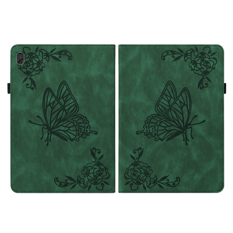 For Lenovo Tab M10 TB-X605L/X605F Butterfly Flower Embossed Leather Tablet Case