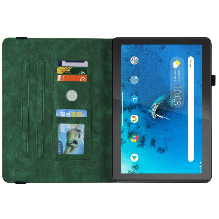 For Lenovo Tab M10 TB-X605L/X605F Butterfly Flower Embossed Leather Tablet Case