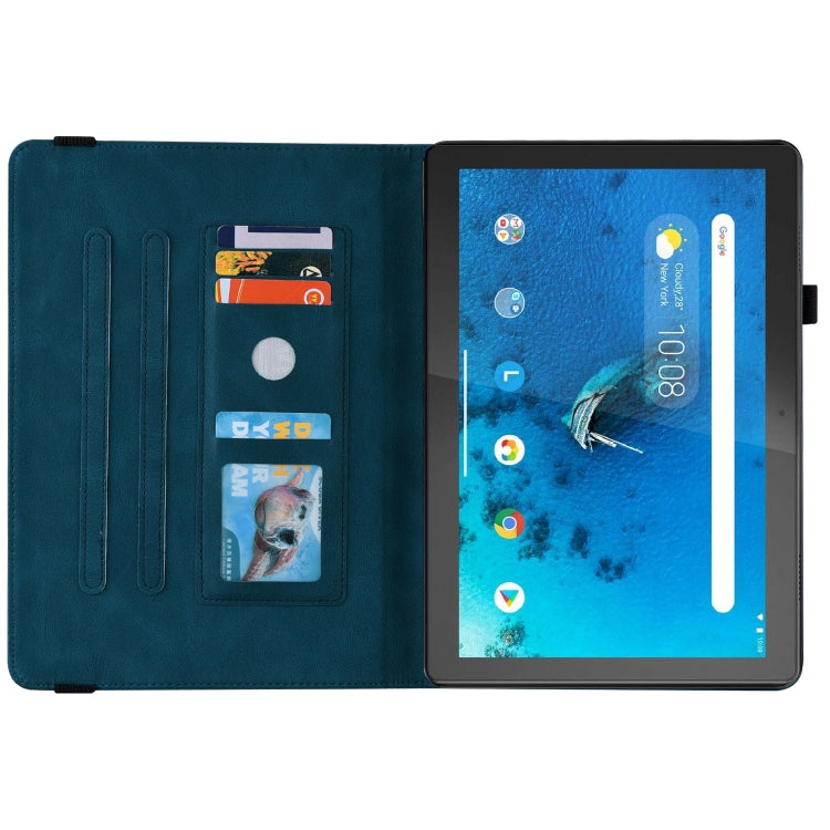For Lenovo Tab M10 TB-X605L/X605F Butterfly Flower Embossed Leather Tablet Case