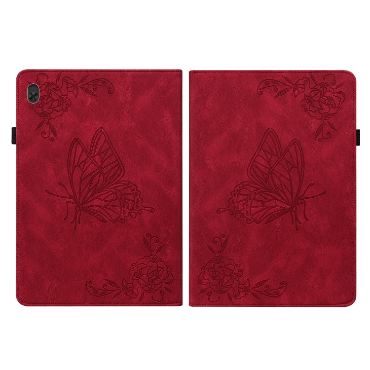 For Lenovo Tab M10 TB-X605L/X605F Butterfly Flower Embossed Leather Tablet Case