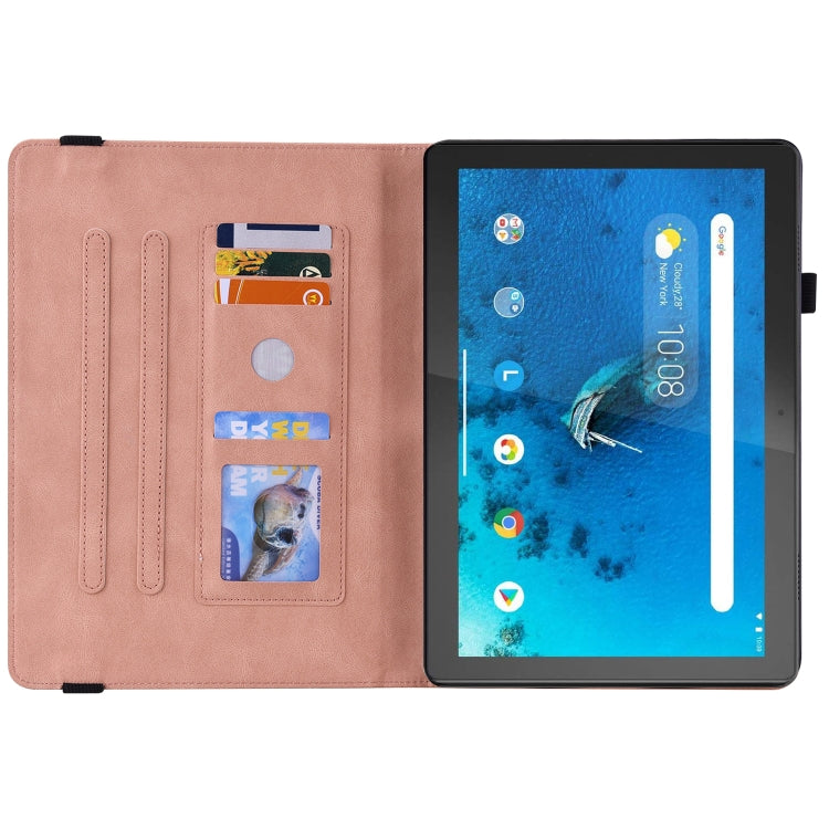 For Lenovo Tab M10 TB-X605L/X605F Butterfly Flower Embossed Leather Tablet Case
