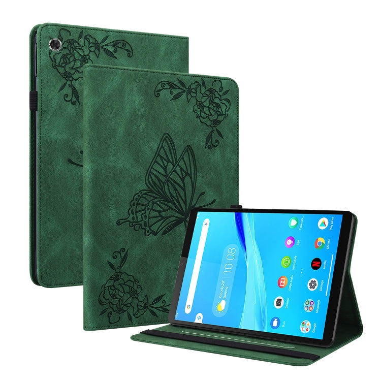 For Lenovo Tab M8 HD / M8 FHD Butterfly Flower Embossed Leather Tablet Case