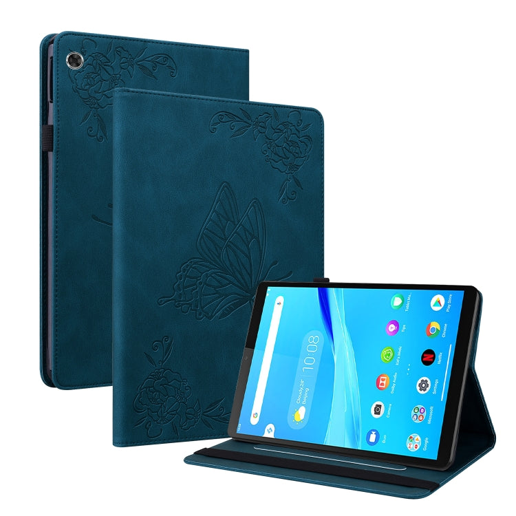 For Lenovo Tab M8 HD / M8 FHD Butterfly Flower Embossed Leather Tablet Case