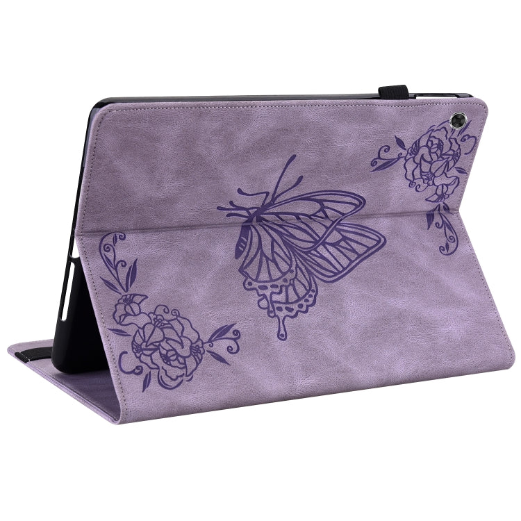 For Lenovo Tab M8 HD / M8 FHD Butterfly Flower Embossed Leather Tablet Case