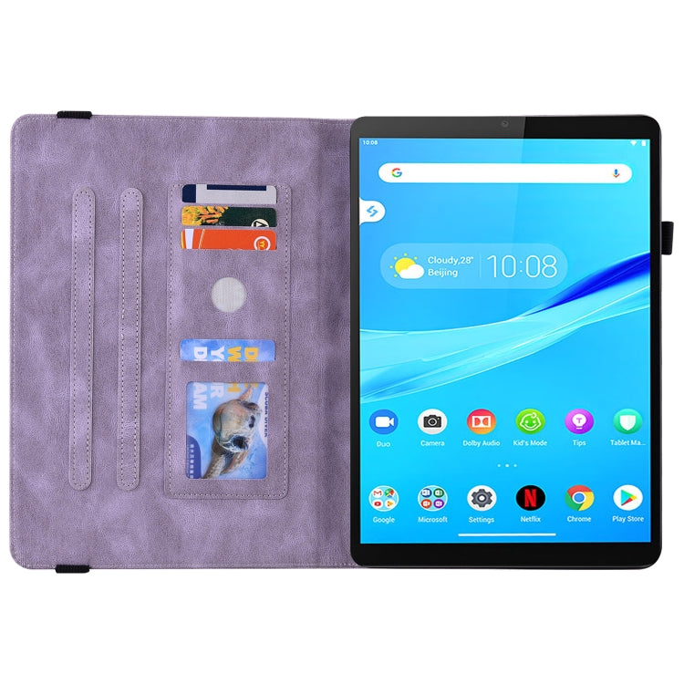 For Lenovo Tab M8 HD / M8 FHD Butterfly Flower Embossed Leather Tablet Case