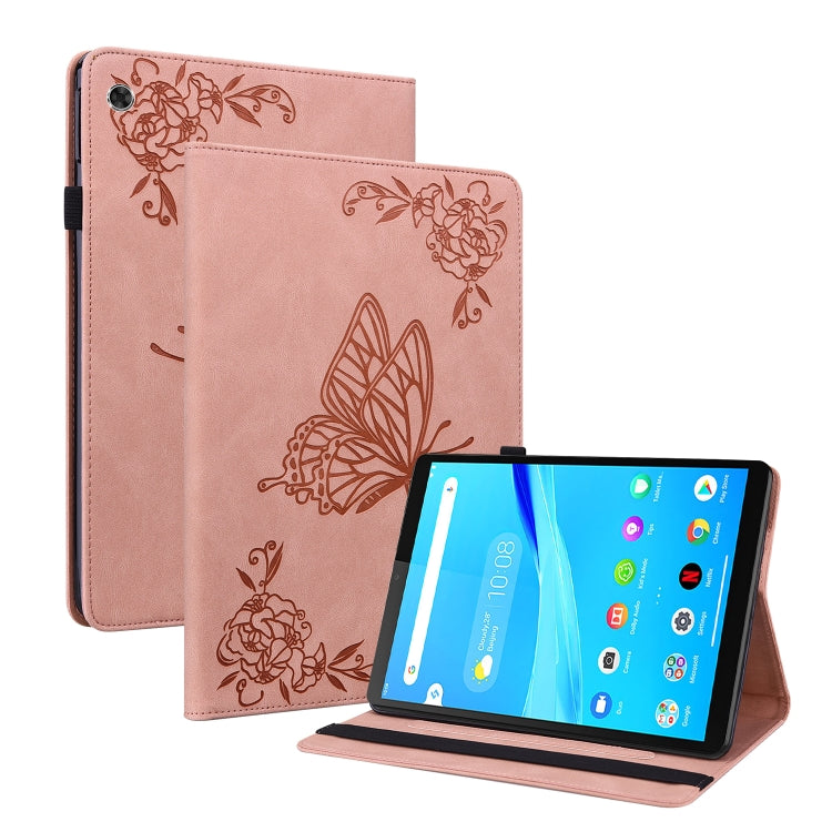 For Lenovo Tab M8 HD / M8 FHD Butterfly Flower Embossed Leather Tablet Case