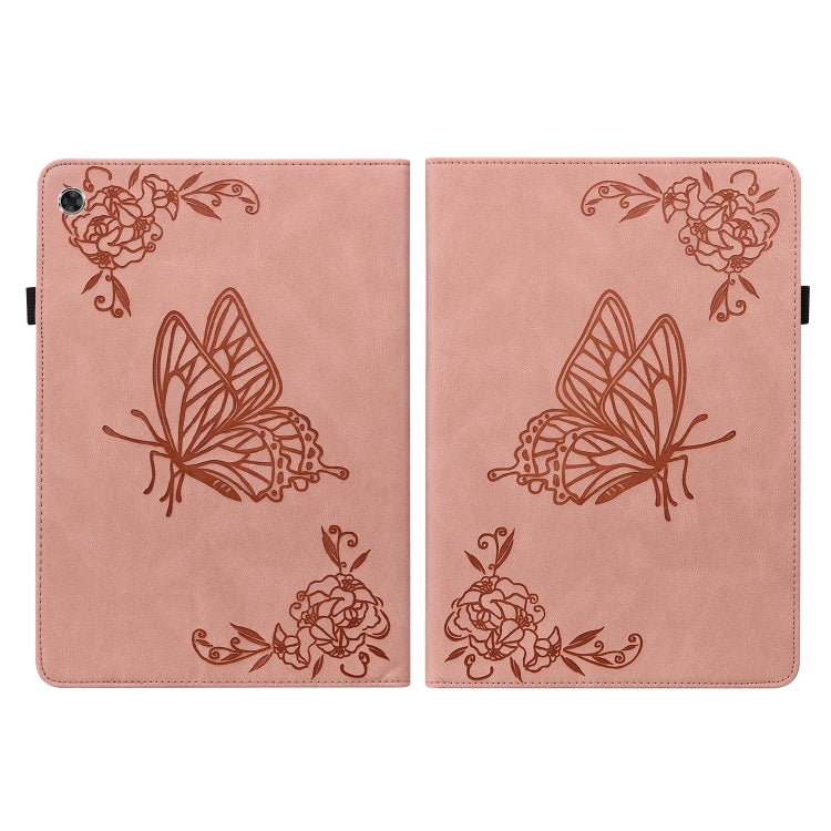 For Lenovo Tab M8 HD / M8 FHD Butterfly Flower Embossed Leather Tablet Case