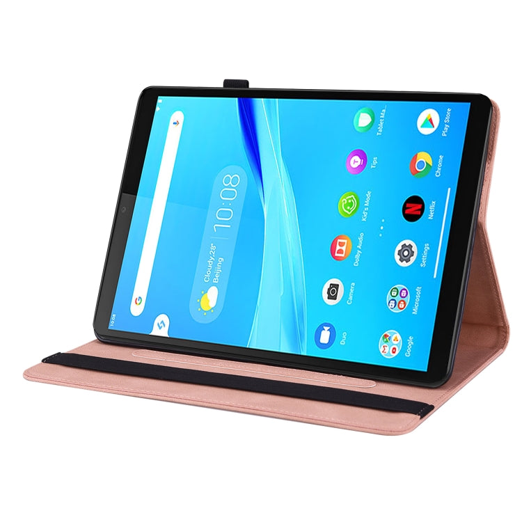 For Lenovo Tab M8 HD / M8 FHD Butterfly Flower Embossed Leather Tablet Case