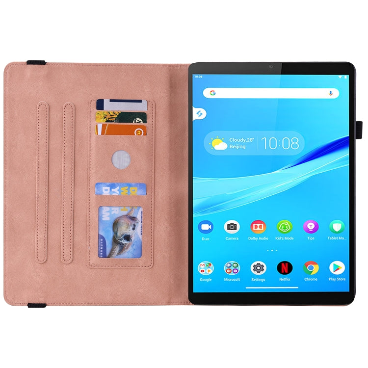 For Lenovo Tab M8 HD / M8 FHD Butterfly Flower Embossed Leather Tablet Case
