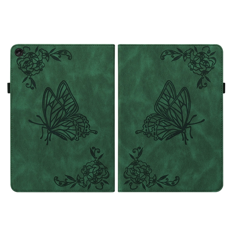 For Lenovo Tab M10 Plus 10.6 3rd Gen Butterfly Flower Embossed Leather Tablet Case