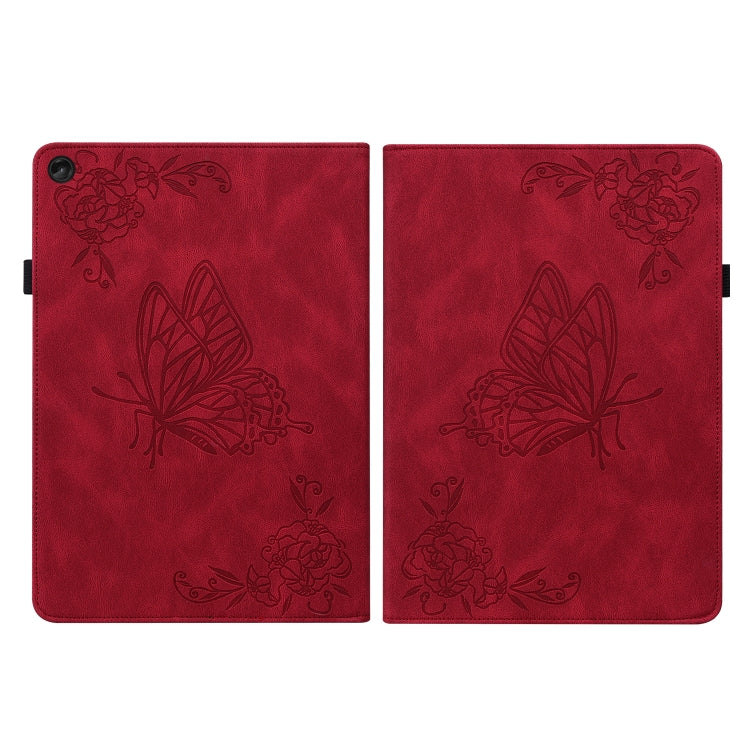 For Lenovo Tab M10 Plus 10.6 3rd Gen Butterfly Flower Embossed Leather Tablet Case