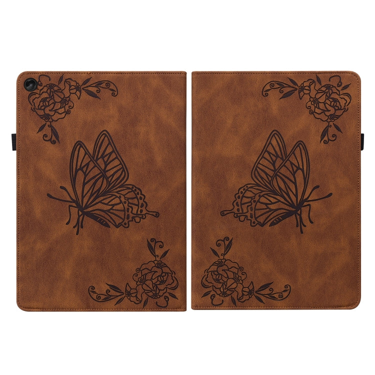 For Lenovo Tab M10 Plus 10.6 3rd Gen Butterfly Flower Embossed Leather Tablet Case