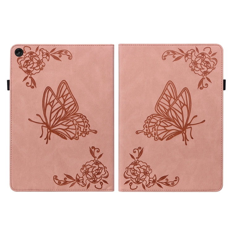 For Lenovo Tab M10 Plus 10.6 3rd Gen Butterfly Flower Embossed Leather Tablet Case