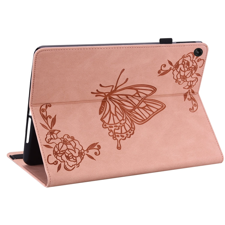 For Lenovo Tab M10 Plus 10.6 3rd Gen Butterfly Flower Embossed Leather Tablet Case