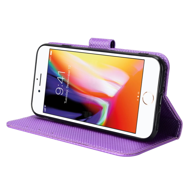 For iPhone SE 2022 / SE 2020 / 8 / 7 Diamond Texture Leather Phone Case