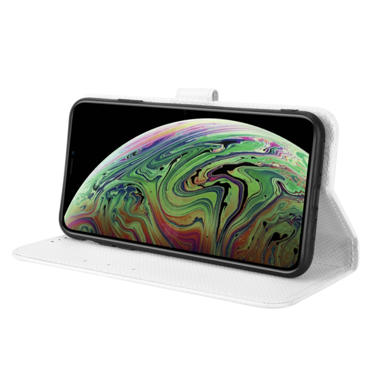 For iPhone XS Max Diamond Texture Leather Phone Case